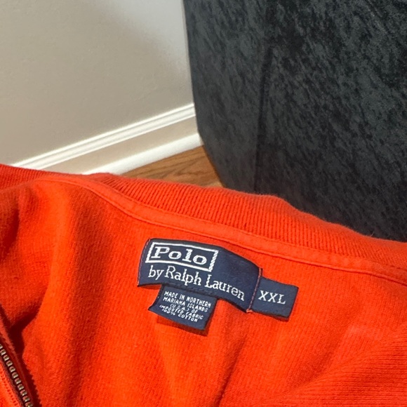 Polo Ralph Lauren orange Quarter-Zip Pullover - Picture 3 of 4